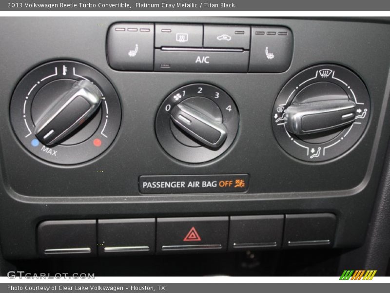 Controls of 2013 Beetle Turbo Convertible