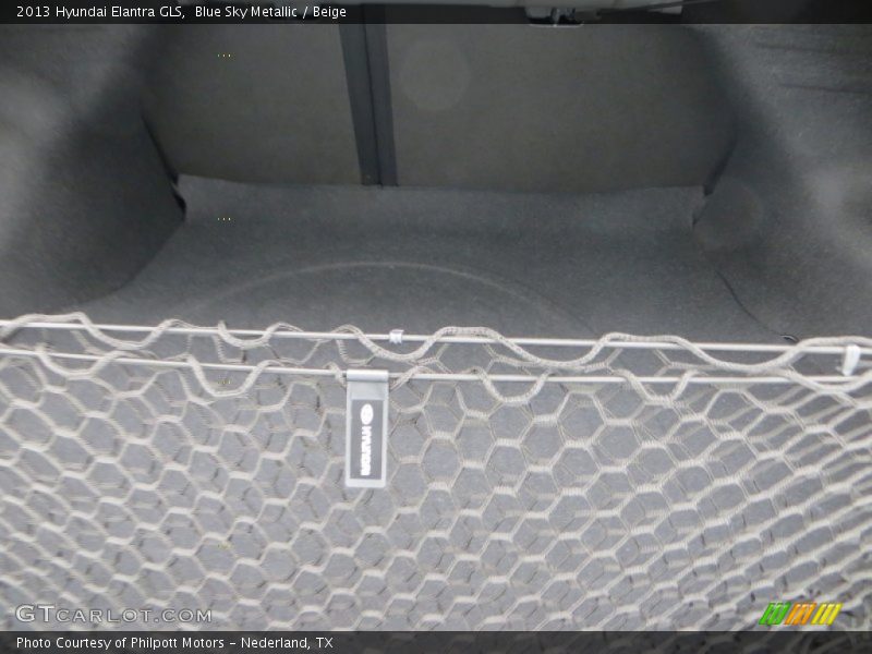 Blue Sky Metallic / Beige 2013 Hyundai Elantra GLS