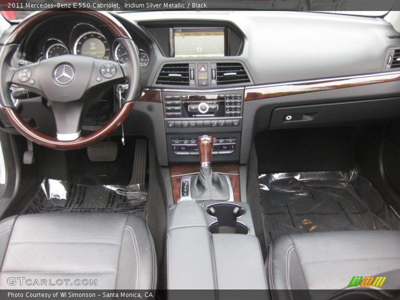 Iridium Silver Metallic / Black 2011 Mercedes-Benz E 550 Cabriolet