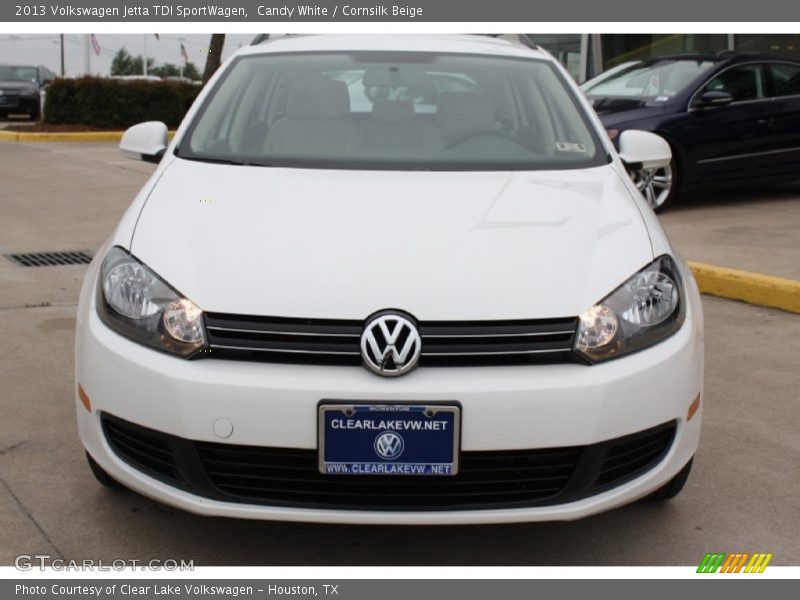Candy White / Cornsilk Beige 2013 Volkswagen Jetta TDI SportWagen