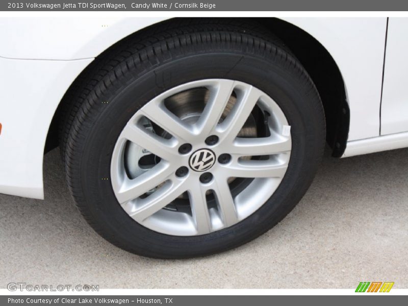 Candy White / Cornsilk Beige 2013 Volkswagen Jetta TDI SportWagen