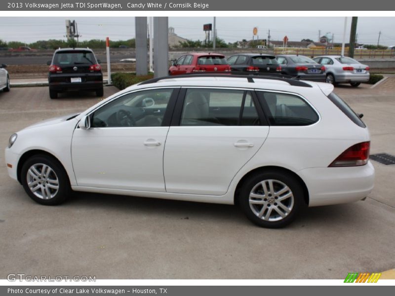 Candy White / Cornsilk Beige 2013 Volkswagen Jetta TDI SportWagen