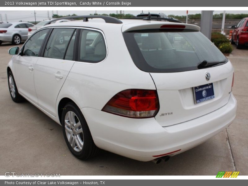 Candy White / Cornsilk Beige 2013 Volkswagen Jetta TDI SportWagen