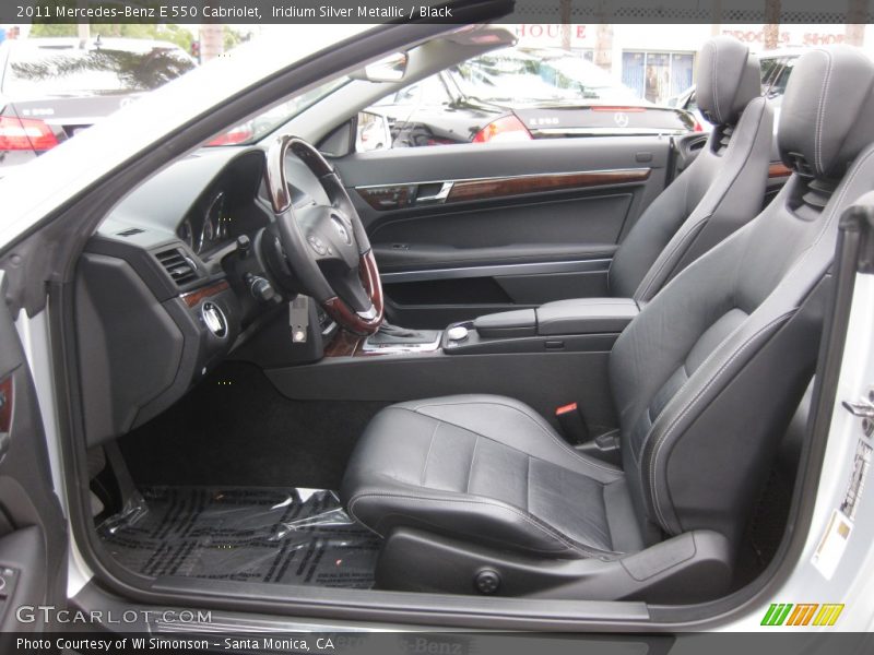 Iridium Silver Metallic / Black 2011 Mercedes-Benz E 550 Cabriolet