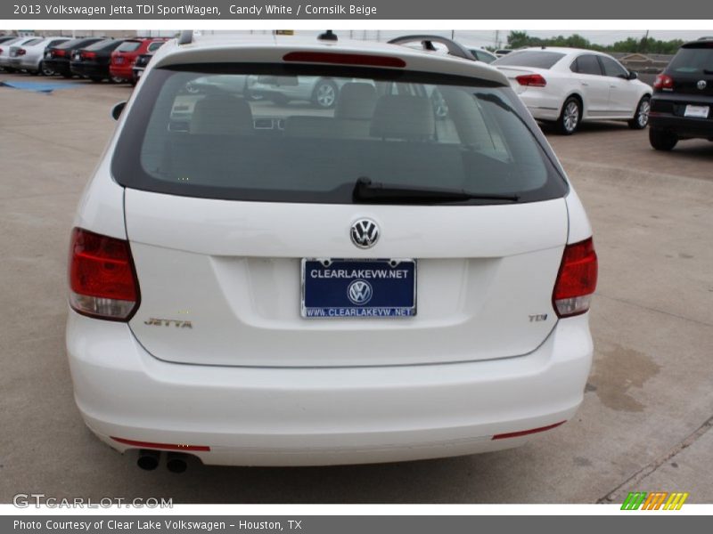 Candy White / Cornsilk Beige 2013 Volkswagen Jetta TDI SportWagen