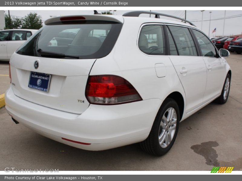 Candy White / Cornsilk Beige 2013 Volkswagen Jetta TDI SportWagen