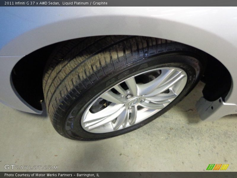 Liquid Platinum / Graphite 2011 Infiniti G 37 x AWD Sedan