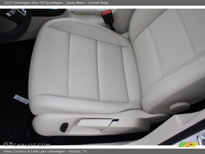 Candy White / Cornsilk Beige 2013 Volkswagen Jetta TDI SportWagen