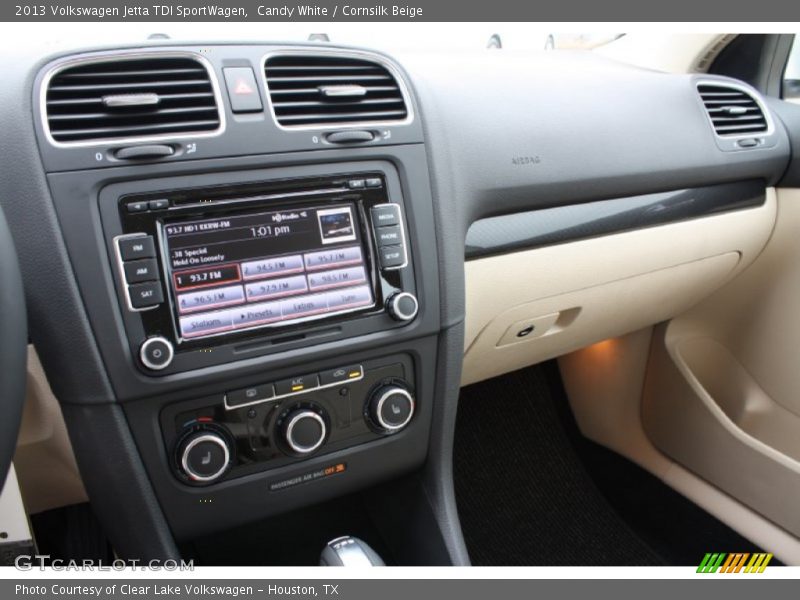 Candy White / Cornsilk Beige 2013 Volkswagen Jetta TDI SportWagen