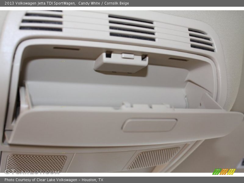Candy White / Cornsilk Beige 2013 Volkswagen Jetta TDI SportWagen