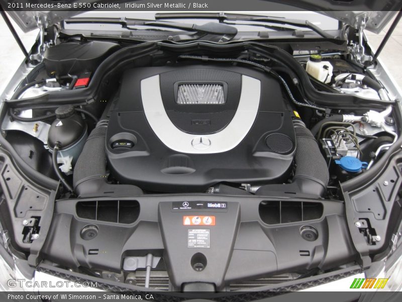 Iridium Silver Metallic / Black 2011 Mercedes-Benz E 550 Cabriolet