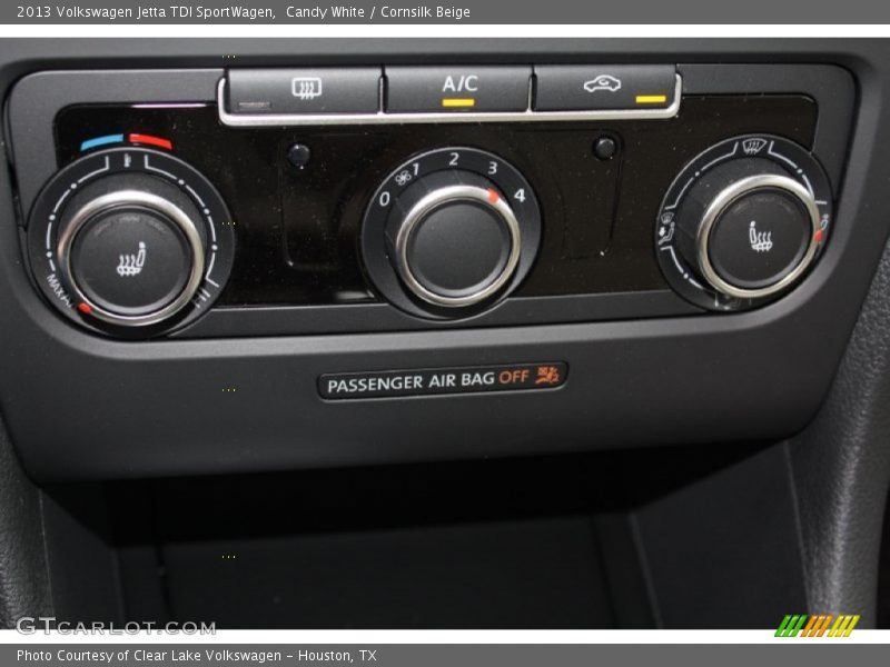 Candy White / Cornsilk Beige 2013 Volkswagen Jetta TDI SportWagen