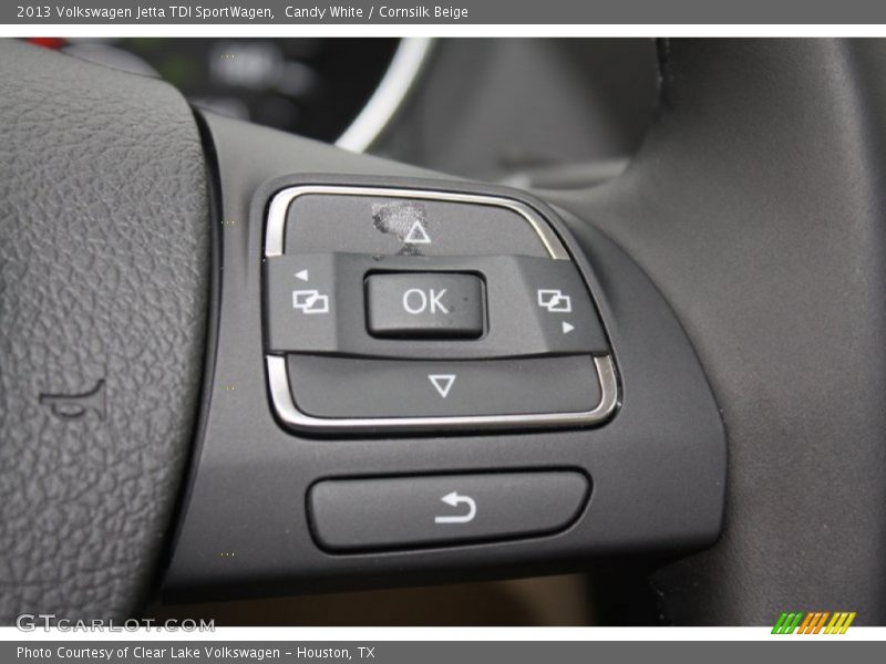 Candy White / Cornsilk Beige 2013 Volkswagen Jetta TDI SportWagen