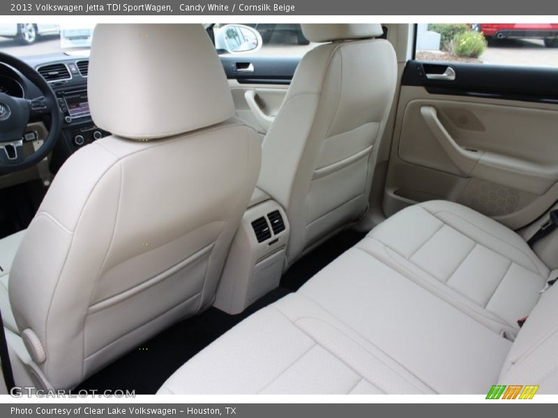 Candy White / Cornsilk Beige 2013 Volkswagen Jetta TDI SportWagen