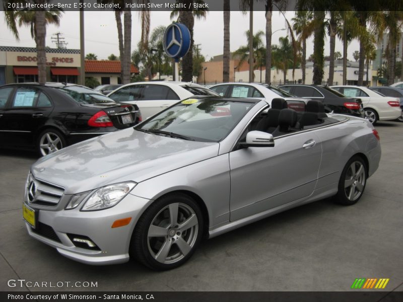 Iridium Silver Metallic / Black 2011 Mercedes-Benz E 550 Cabriolet