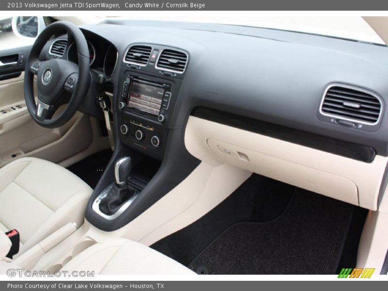 Candy White / Cornsilk Beige 2013 Volkswagen Jetta TDI SportWagen