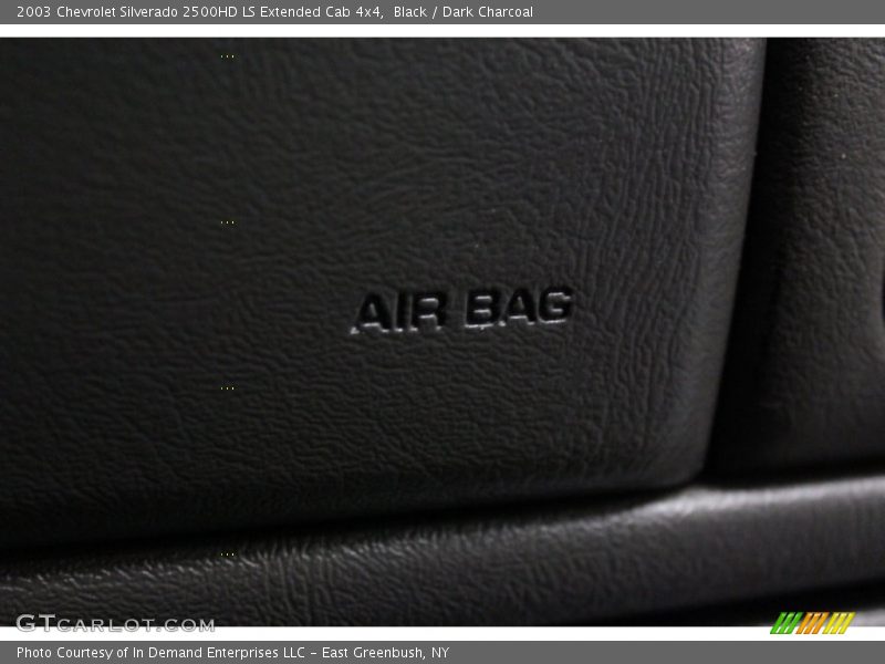 Black / Dark Charcoal 2003 Chevrolet Silverado 2500HD LS Extended Cab 4x4