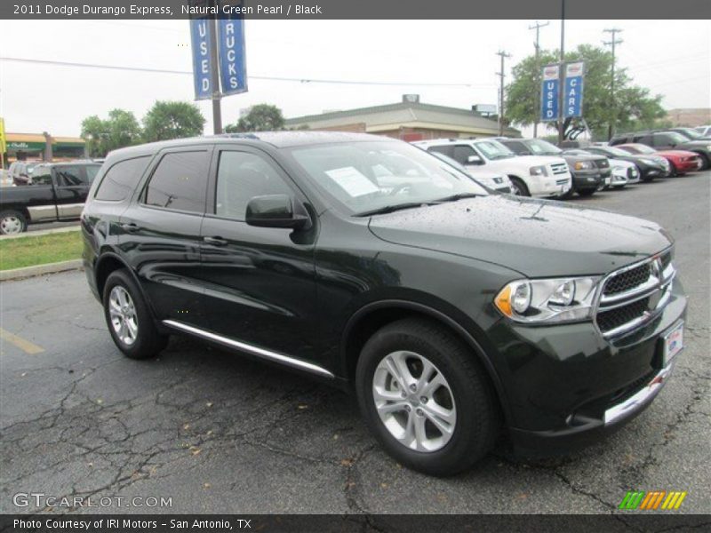 Natural Green Pearl / Black 2011 Dodge Durango Express