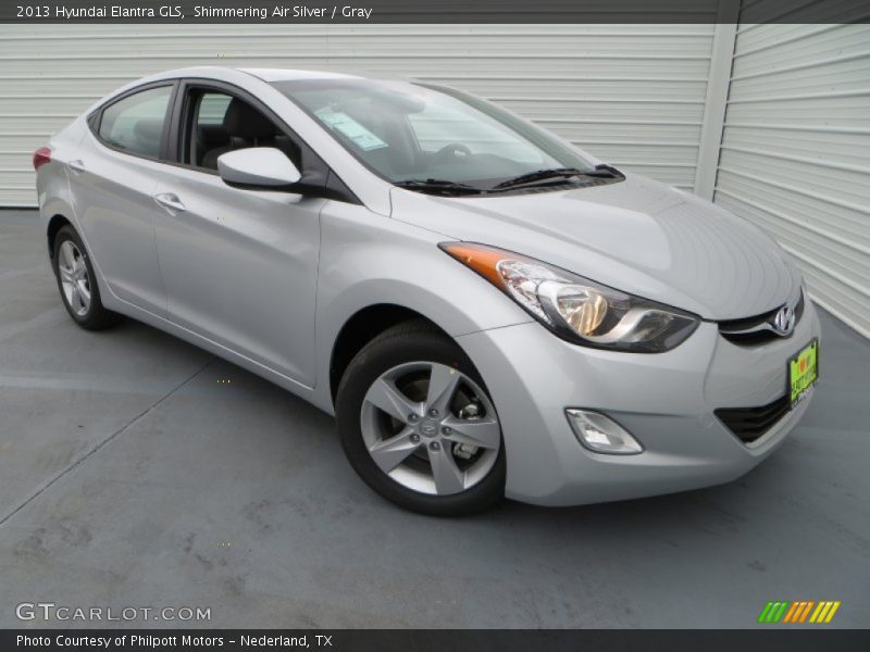 Shimmering Air Silver / Gray 2013 Hyundai Elantra GLS