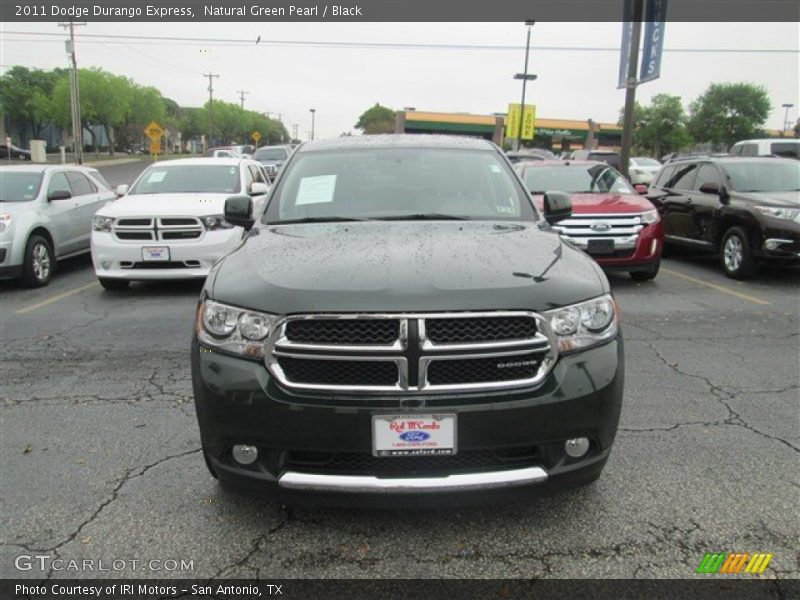 Natural Green Pearl / Black 2011 Dodge Durango Express