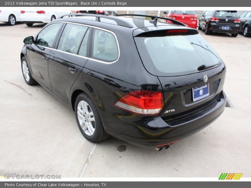 Black Uni / Cornsilk Beige 2013 Volkswagen Jetta TDI SportWagen
