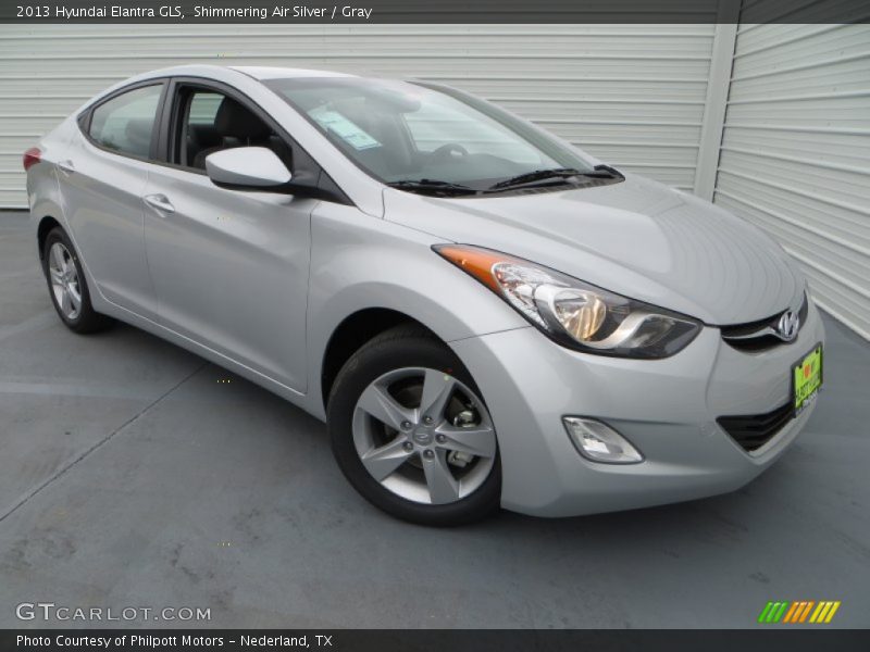 Shimmering Air Silver / Gray 2013 Hyundai Elantra GLS