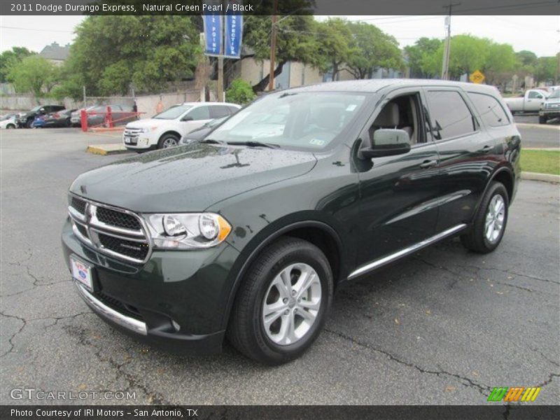 Natural Green Pearl / Black 2011 Dodge Durango Express