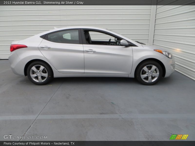 Shimmering Air Silver / Gray 2013 Hyundai Elantra GLS