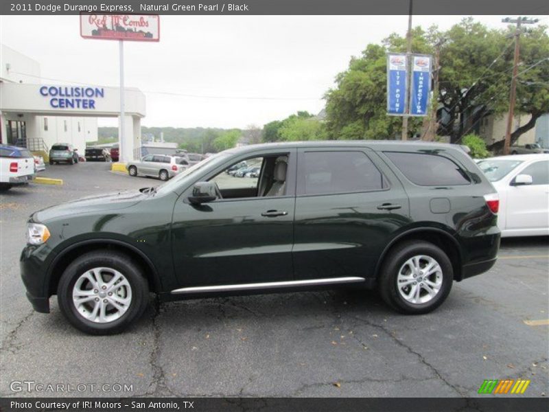 Natural Green Pearl / Black 2011 Dodge Durango Express