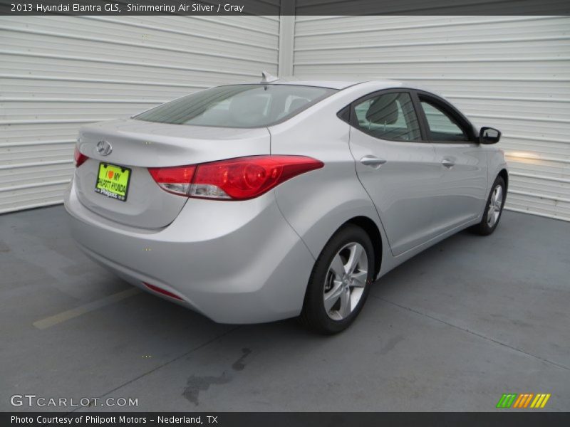 Shimmering Air Silver / Gray 2013 Hyundai Elantra GLS