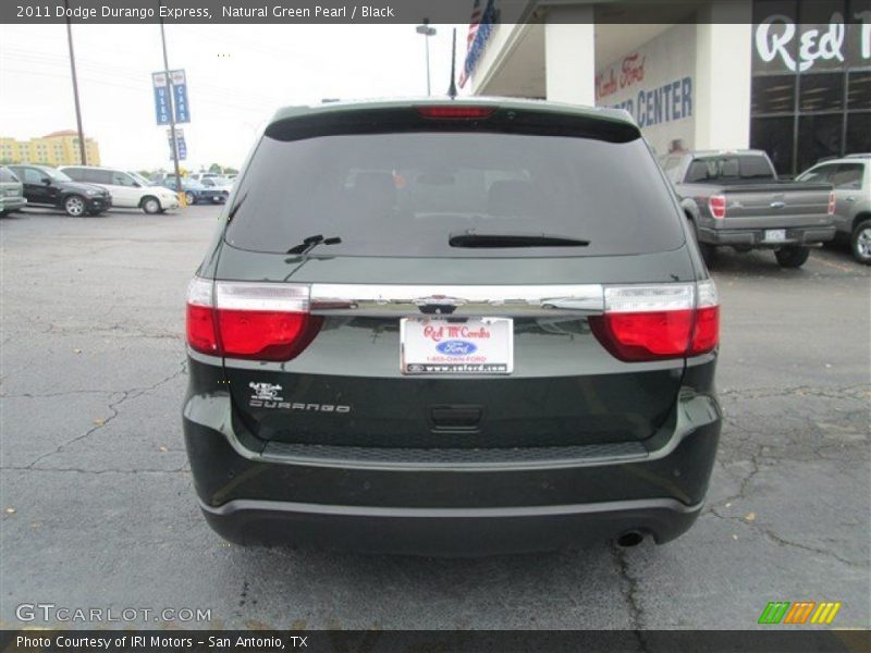 Natural Green Pearl / Black 2011 Dodge Durango Express