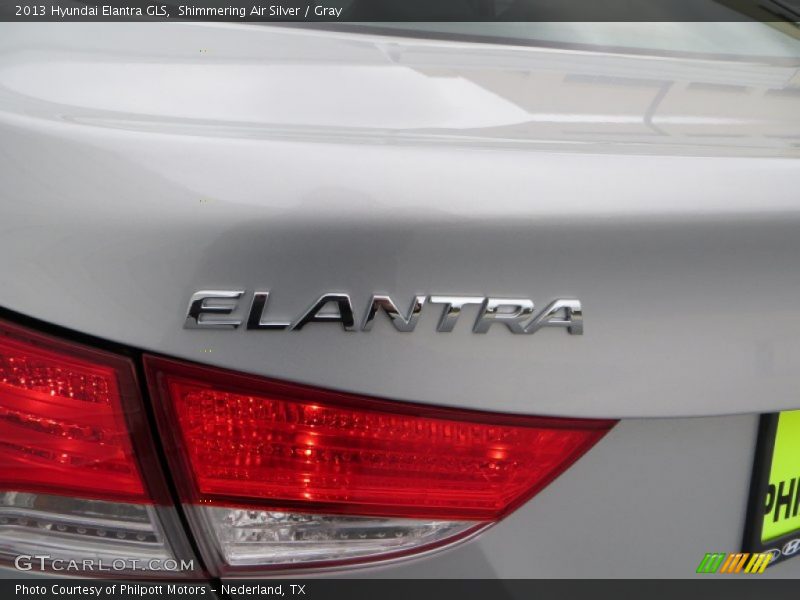 Shimmering Air Silver / Gray 2013 Hyundai Elantra GLS