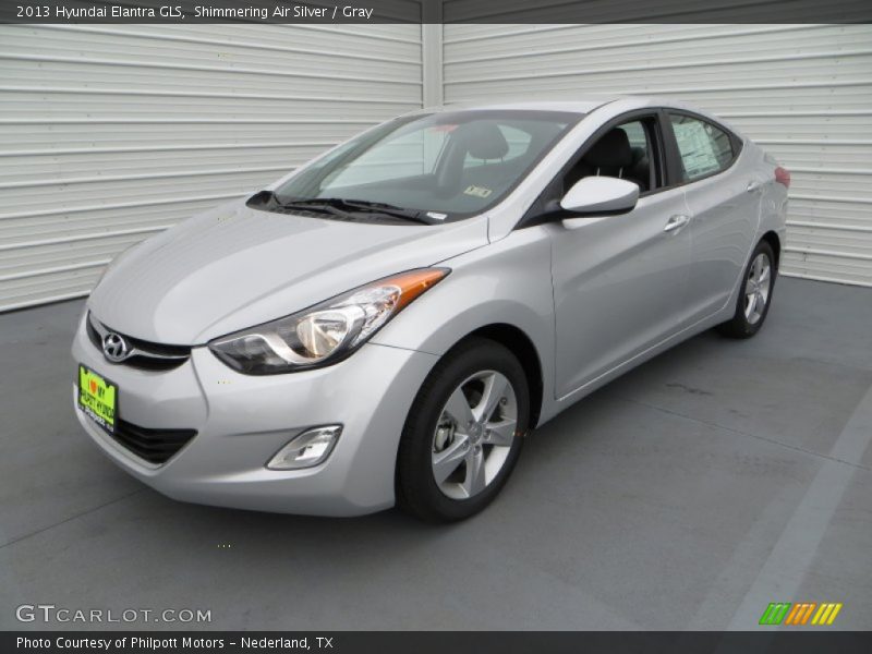 Shimmering Air Silver / Gray 2013 Hyundai Elantra GLS