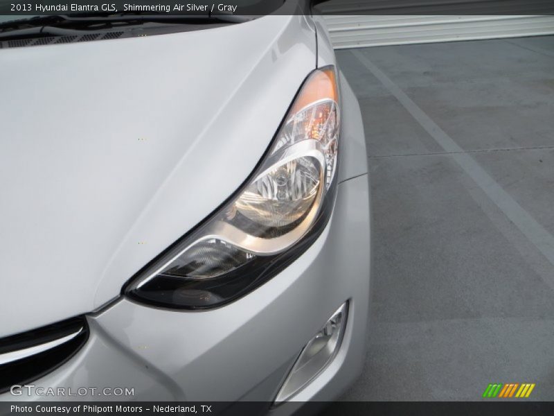 Shimmering Air Silver / Gray 2013 Hyundai Elantra GLS