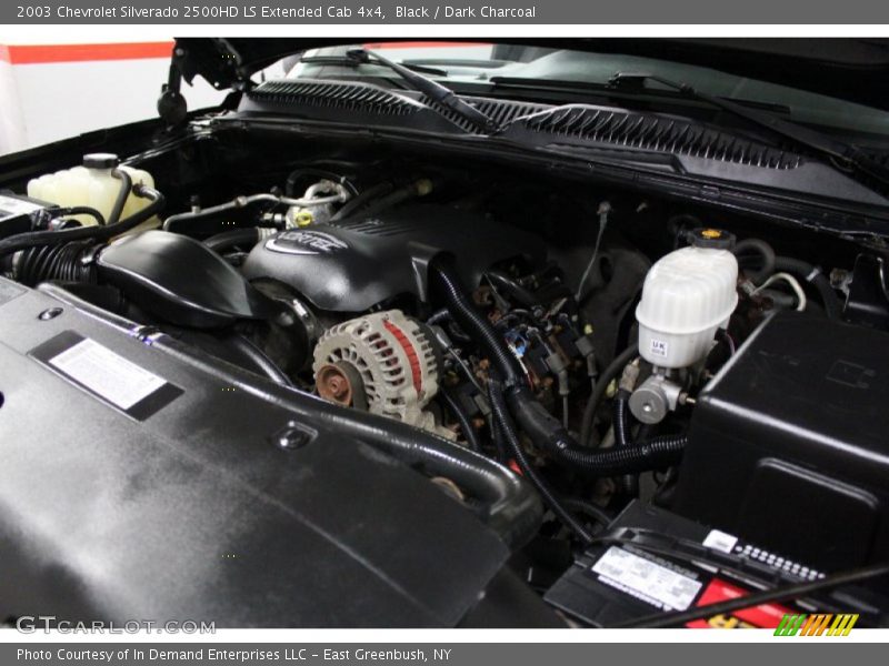 Black / Dark Charcoal 2003 Chevrolet Silverado 2500HD LS Extended Cab 4x4