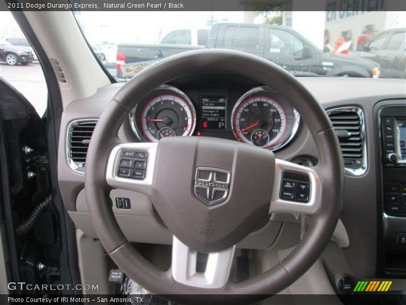 Natural Green Pearl / Black 2011 Dodge Durango Express