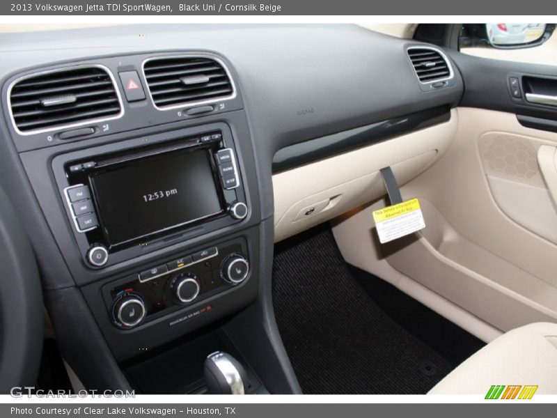 Black Uni / Cornsilk Beige 2013 Volkswagen Jetta TDI SportWagen