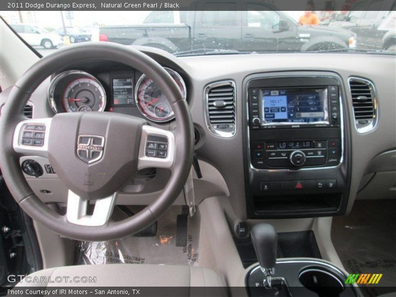 Natural Green Pearl / Black 2011 Dodge Durango Express