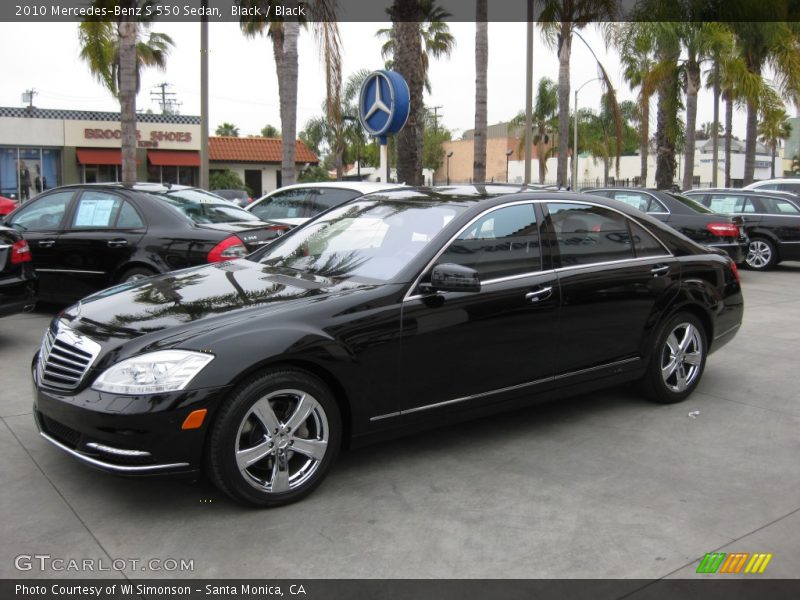 Black / Black 2010 Mercedes-Benz S 550 Sedan