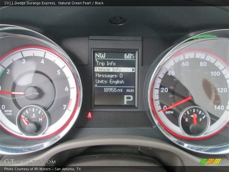 Natural Green Pearl / Black 2011 Dodge Durango Express