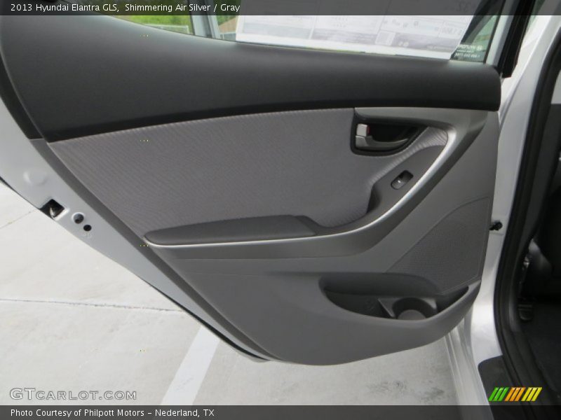 Shimmering Air Silver / Gray 2013 Hyundai Elantra GLS
