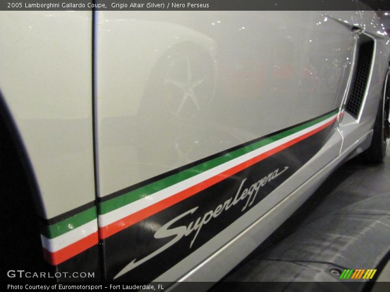 Grigio Altair (Silver) / Nero Perseus 2005 Lamborghini Gallardo Coupe