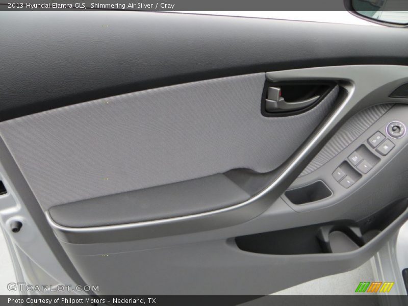 Shimmering Air Silver / Gray 2013 Hyundai Elantra GLS