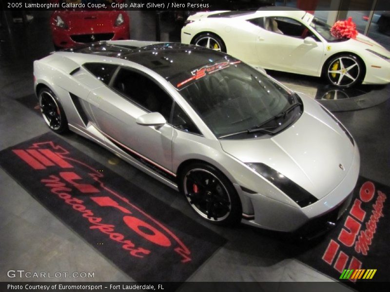 Grigio Altair (Silver) / Nero Perseus 2005 Lamborghini Gallardo Coupe