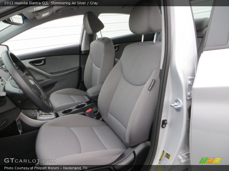 Shimmering Air Silver / Gray 2013 Hyundai Elantra GLS