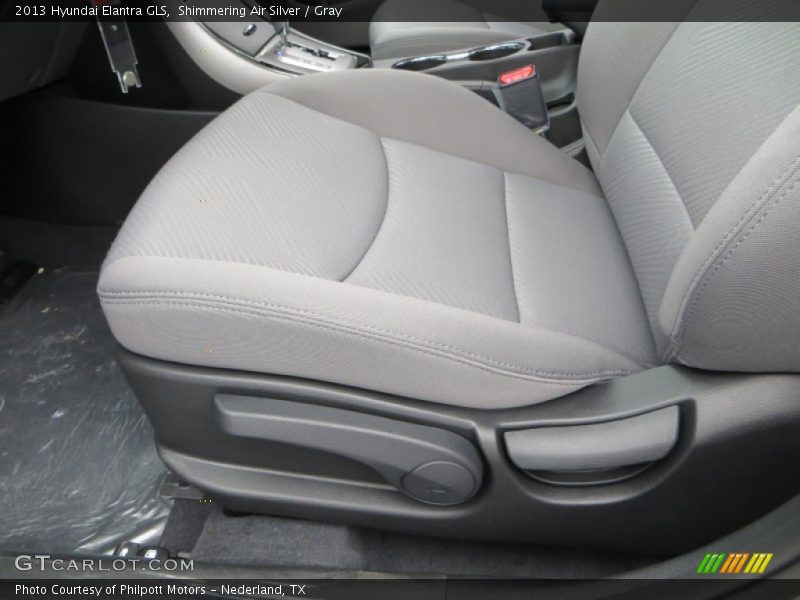 Shimmering Air Silver / Gray 2013 Hyundai Elantra GLS