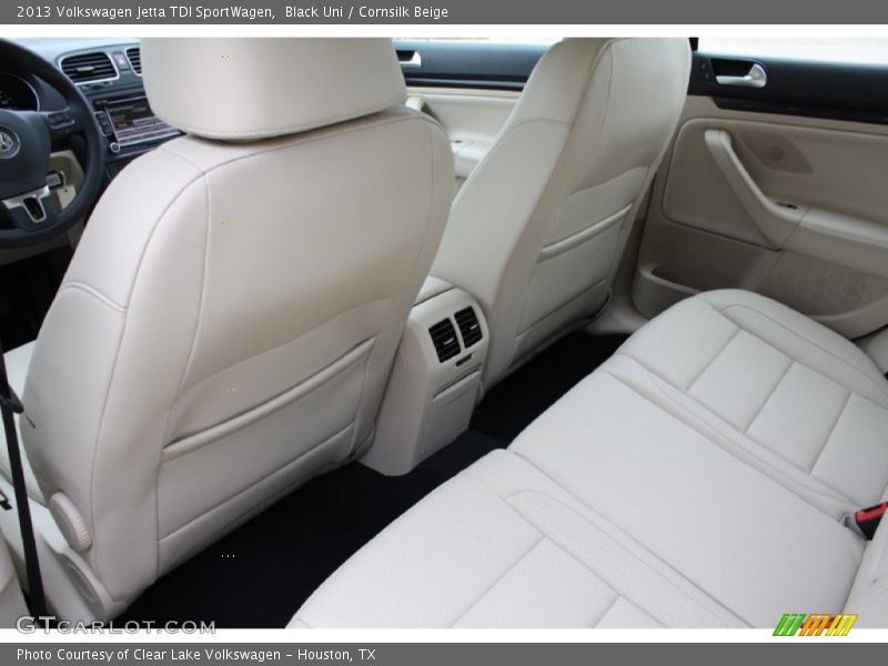Black Uni / Cornsilk Beige 2013 Volkswagen Jetta TDI SportWagen