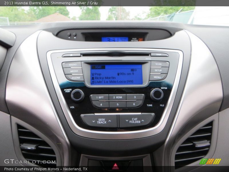Shimmering Air Silver / Gray 2013 Hyundai Elantra GLS