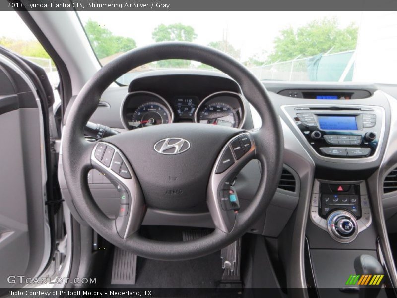 Shimmering Air Silver / Gray 2013 Hyundai Elantra GLS