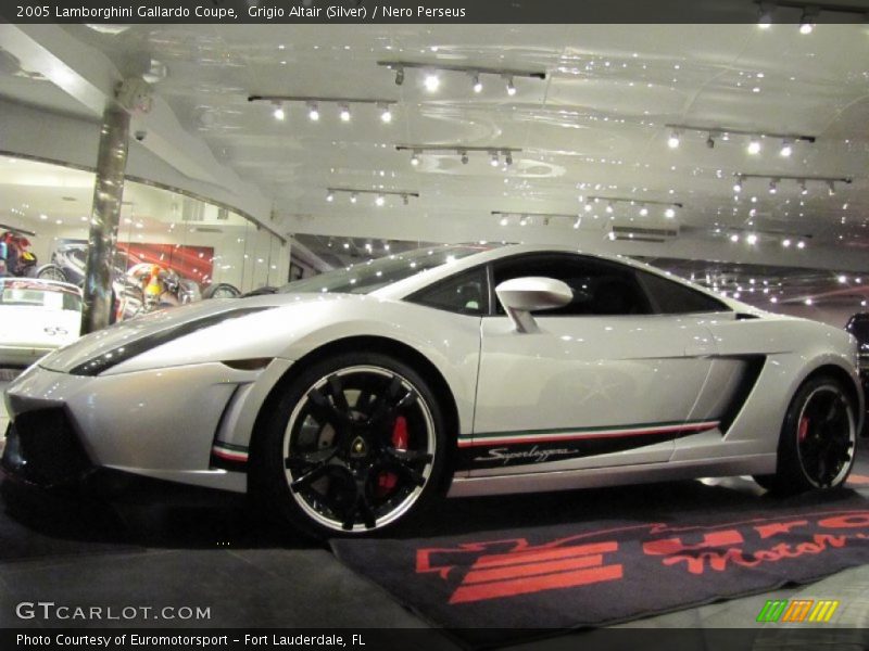 Grigio Altair (Silver) / Nero Perseus 2005 Lamborghini Gallardo Coupe
